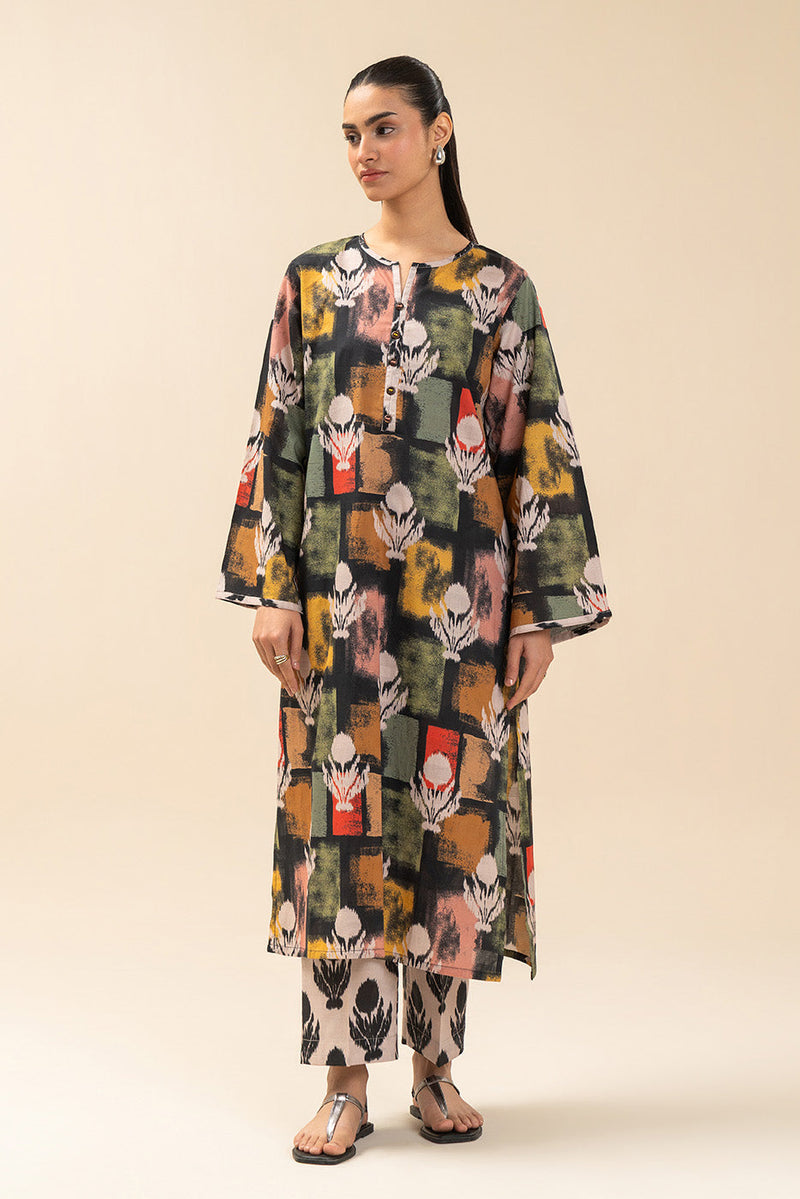 2 Piece Printed Doria Lawn Suit (Pret)