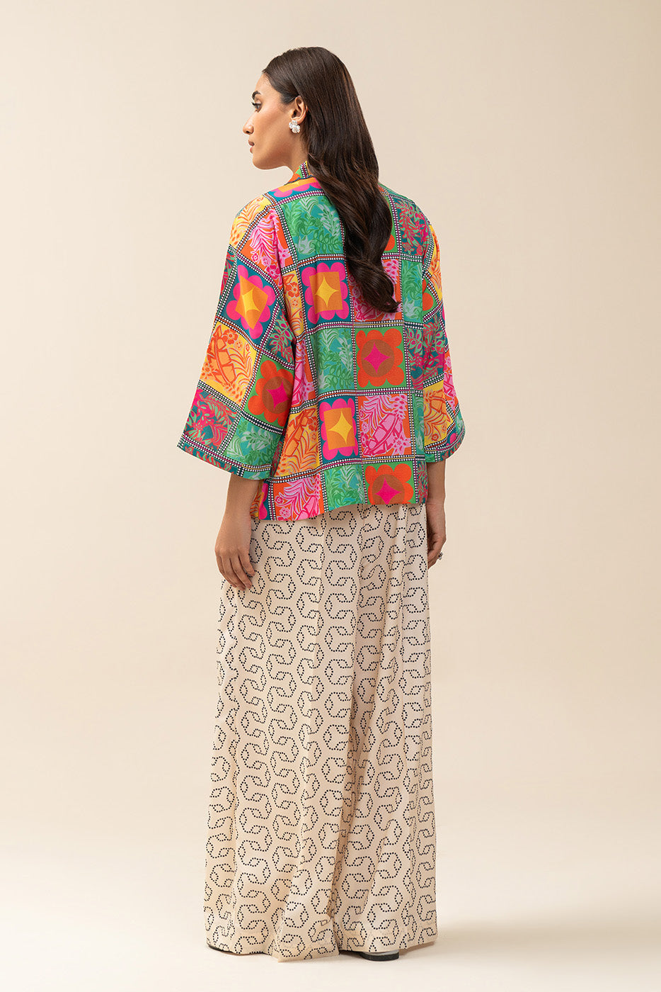 2 PIECE PRINTED SILK CO-ORD SET (FLOW)