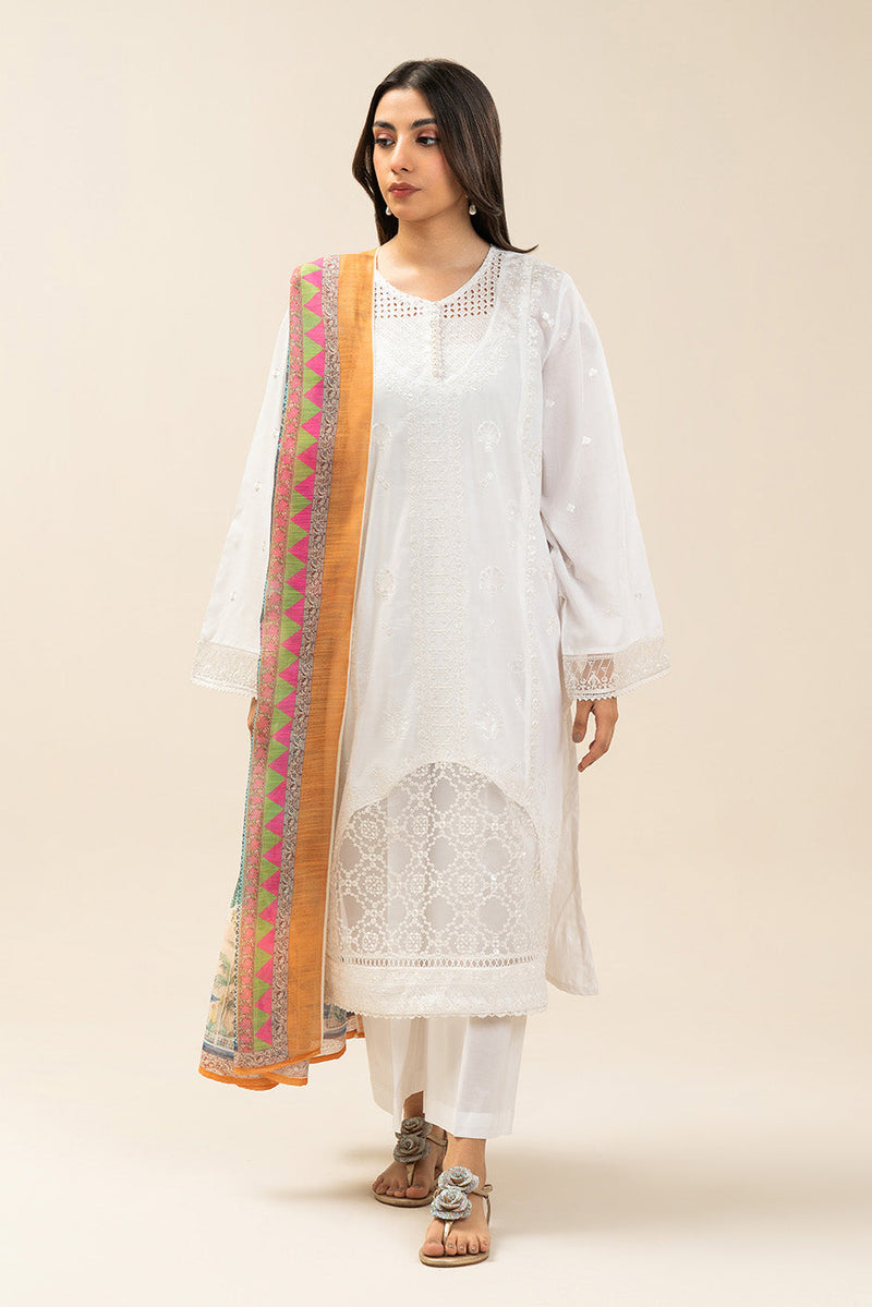 3 Piece Embroidered Lawn Suit (High Casual)
