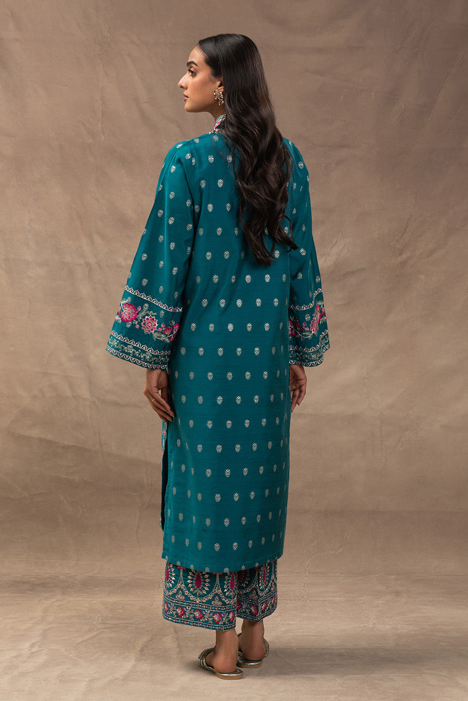 EMBROIDERED ZARI JACQUARD SHIRT (LUXURY PRET)