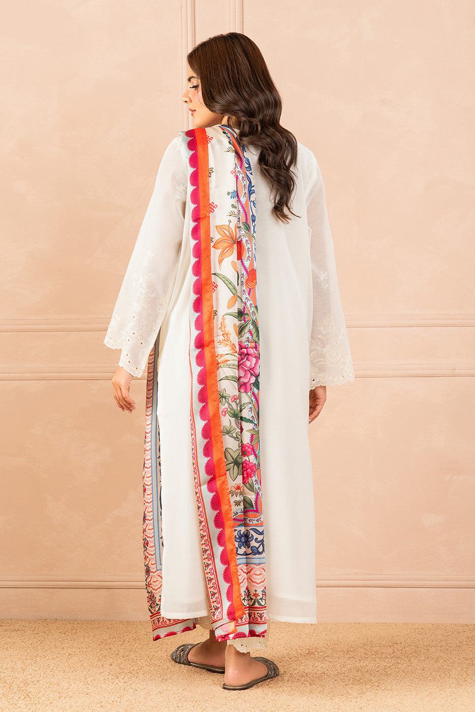 EMBROIDERED PAPER COTTON SHIRT (LUXURY PRET)