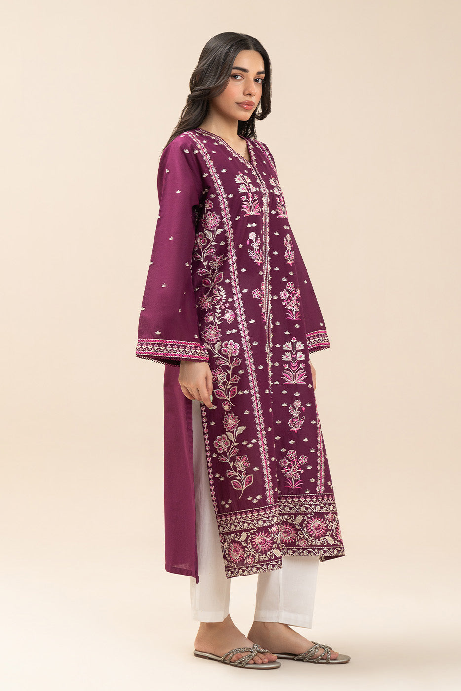 EMBROIDERED LAWN SHIRT (PRET)
