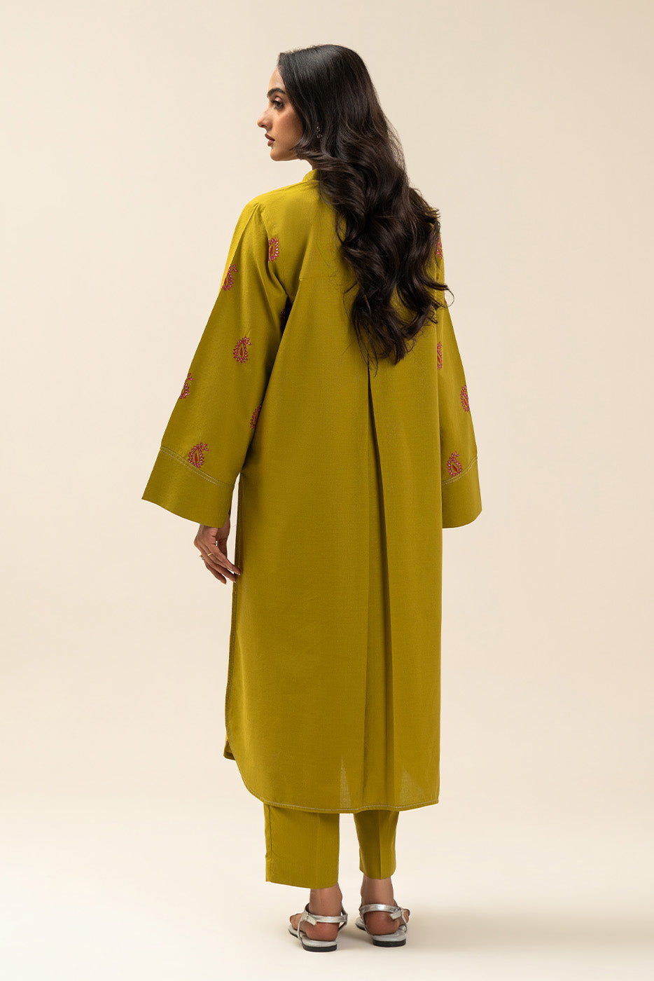 2 Piece Embroidered Dobby Suit (Pret)