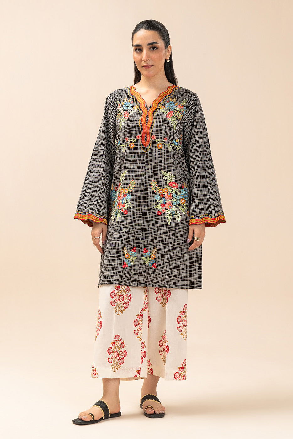 EMBROIDERED DORIA SHIRT (PRET)