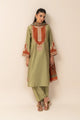 3 PIECE EMBROIDERED TWO TONE MISSOURI SUIT (PRET)