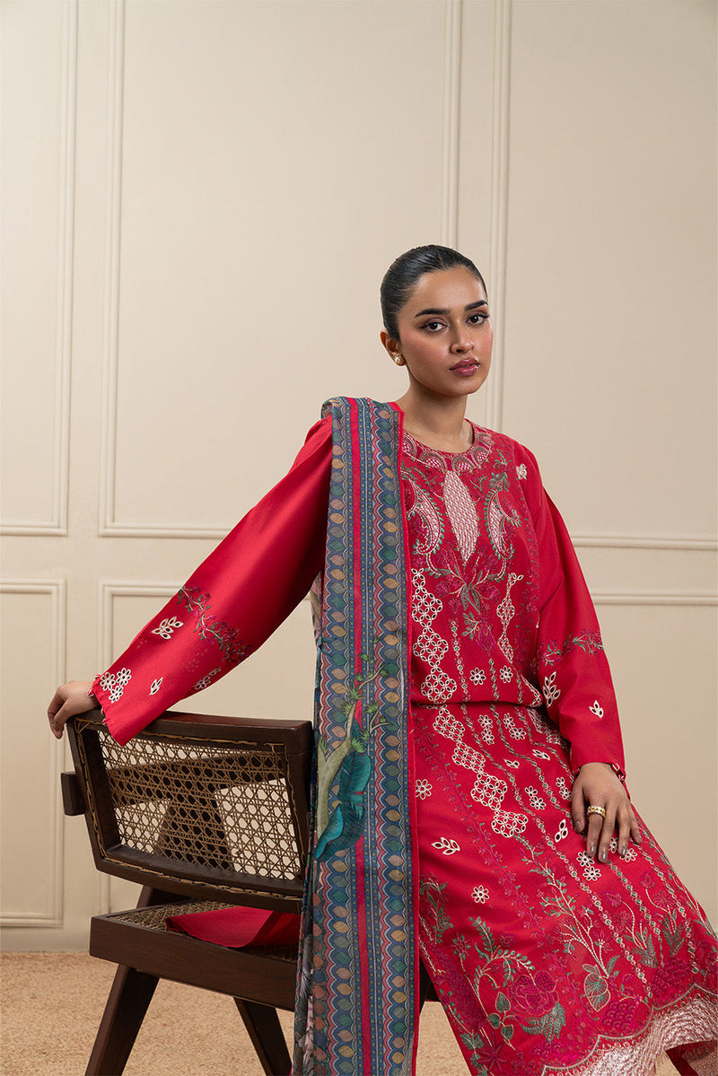 3 Piece Embroidered Lawn Suit (High Casual)