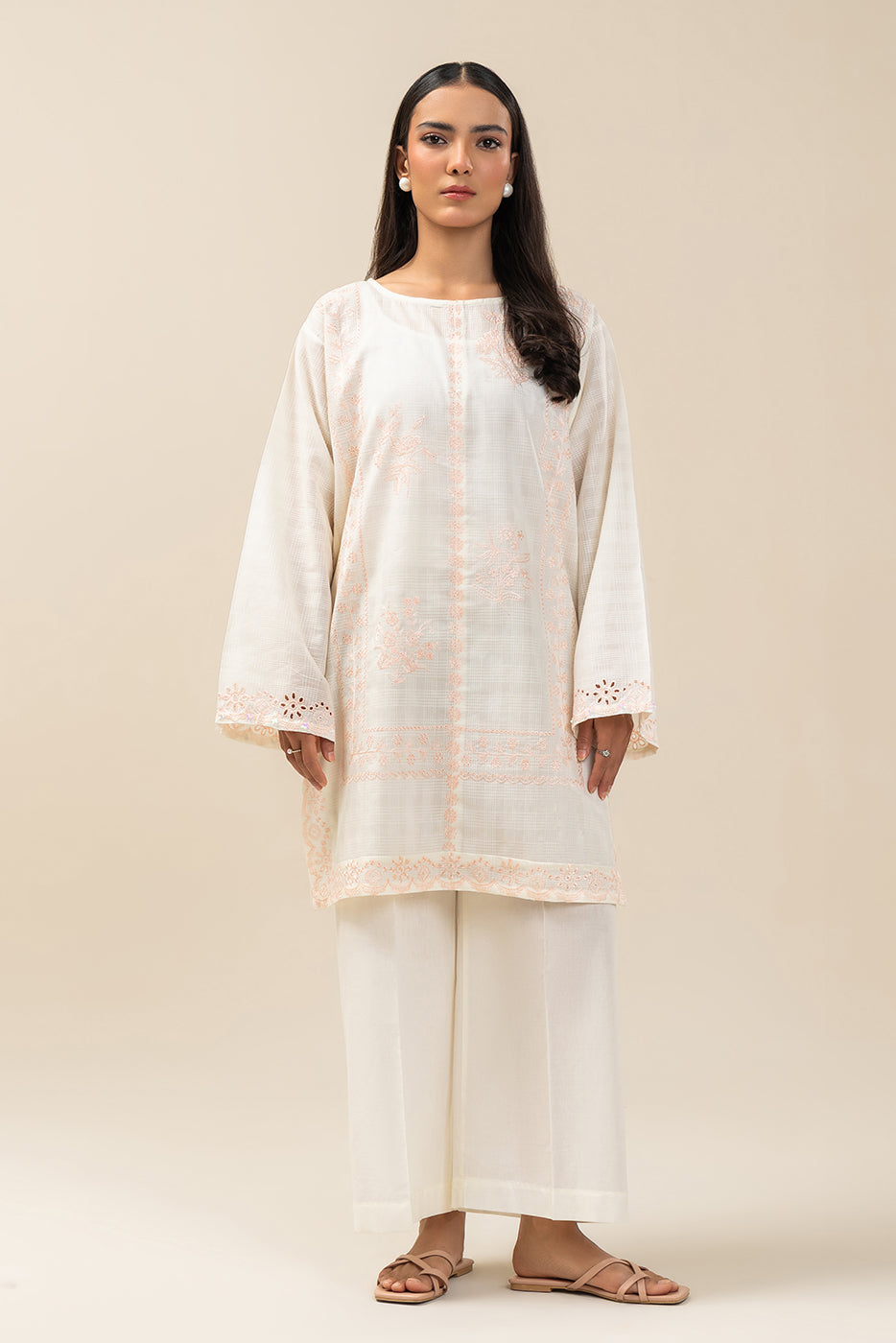 2 PIECE EMBROIDERED DORIA SUIT (PRET)