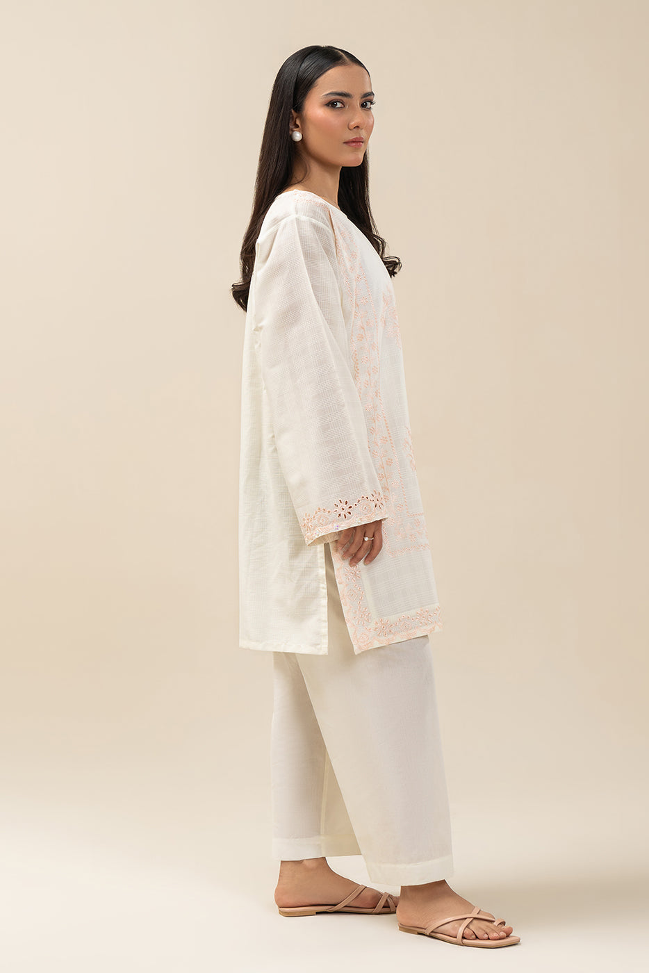 2 PIECE EMBROIDERED DORIA SUIT (PRET)