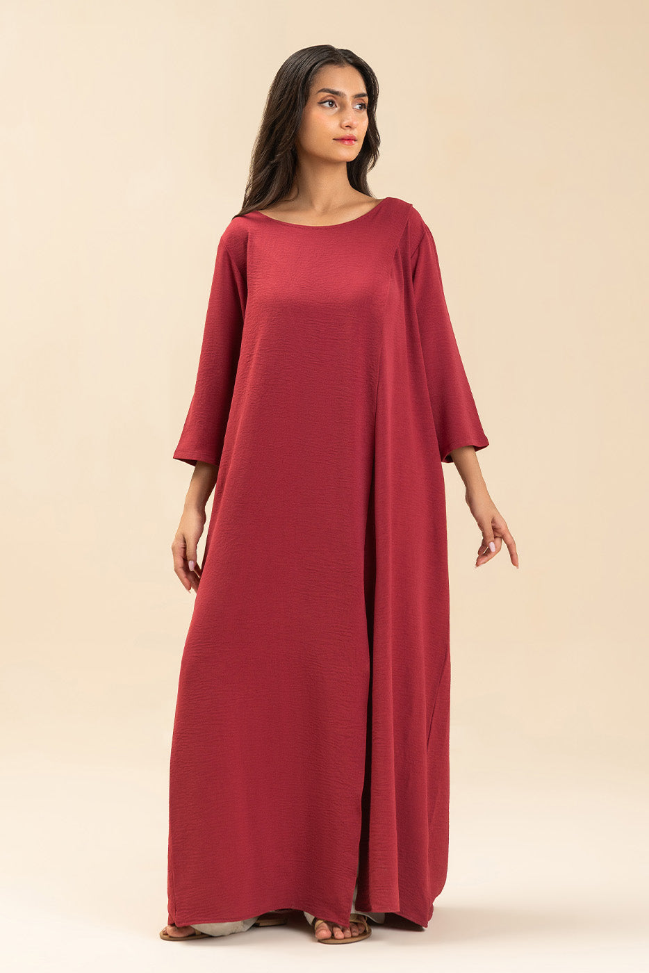POLY CREPE DRESS (FLOW)