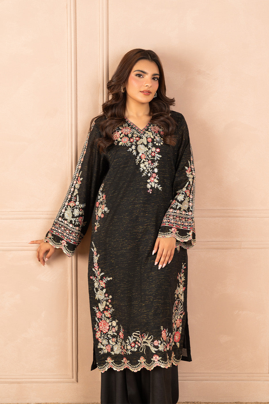 EMBROIDERED ZARI JACQUARD SHIRT (LUXURY PRET)