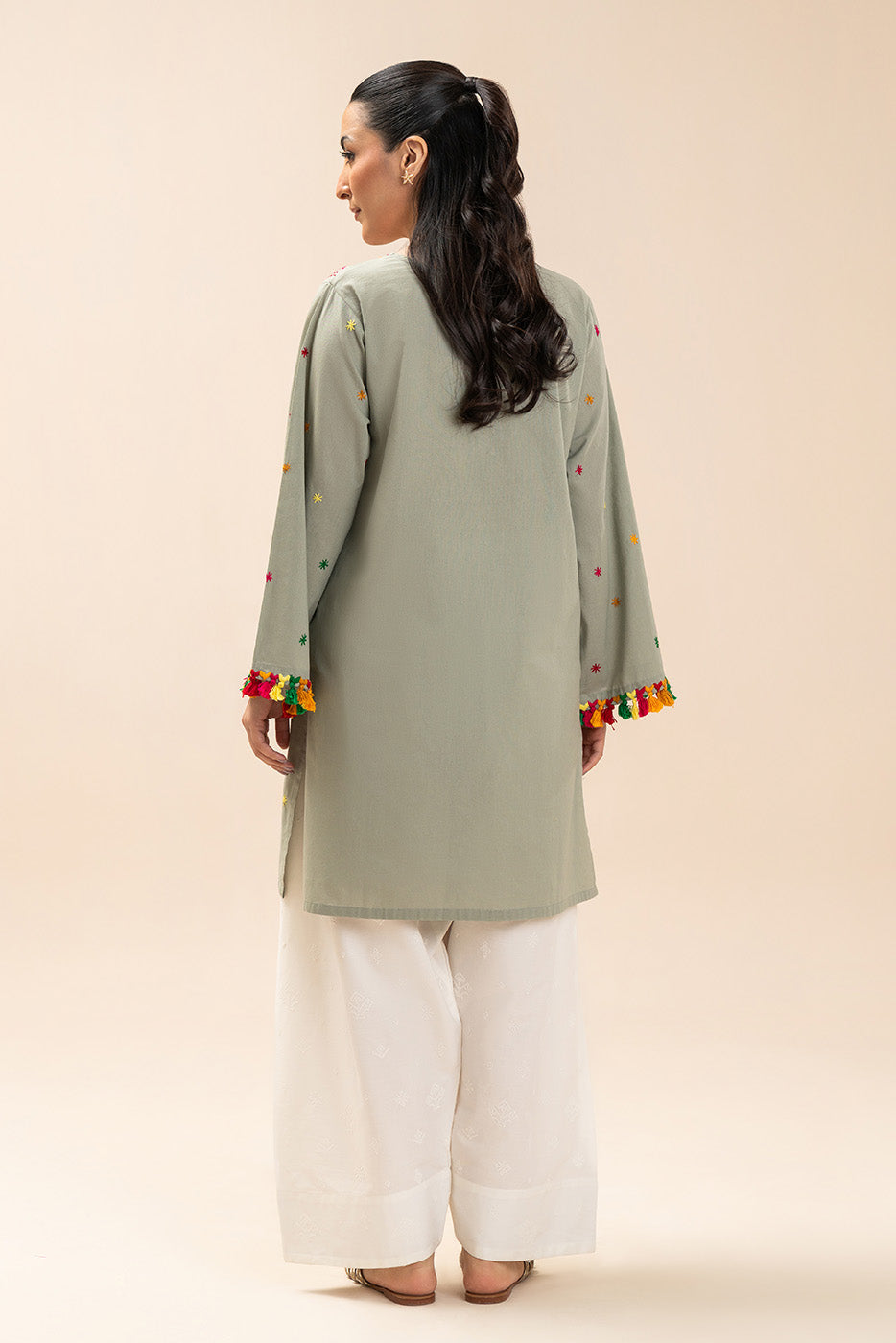 Embroidered Yarn Dyed Shirt (Pret)