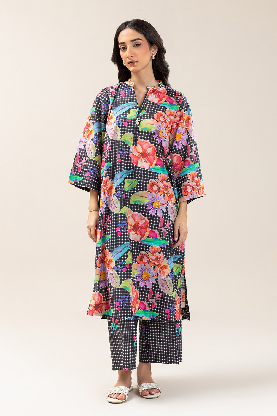 PRINTED DORIA LAWN SHIRT (PRET)