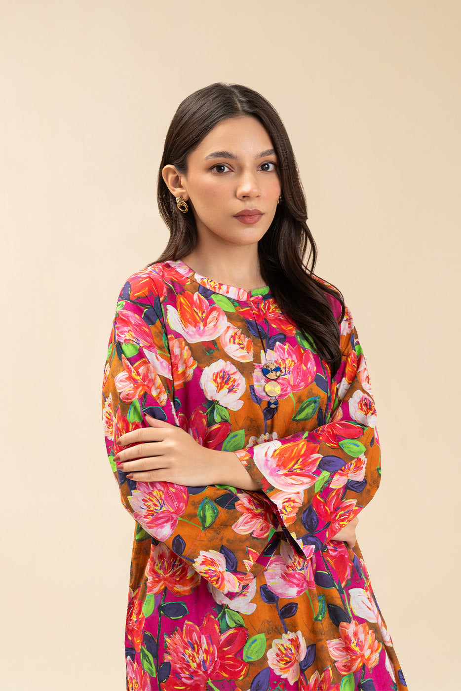 2 PIECE PRINTED LAWN SUIT (PRET)