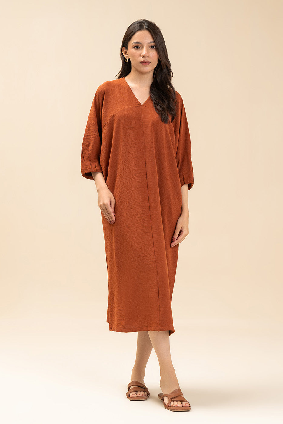POLY CREPE DRESS (FLOW)