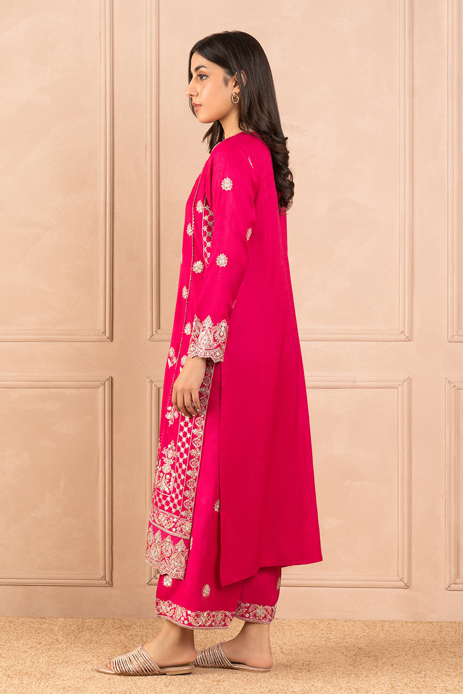 2 PIECE EMBROIDERED RAW SILK SUIT (LUXURY PRET)