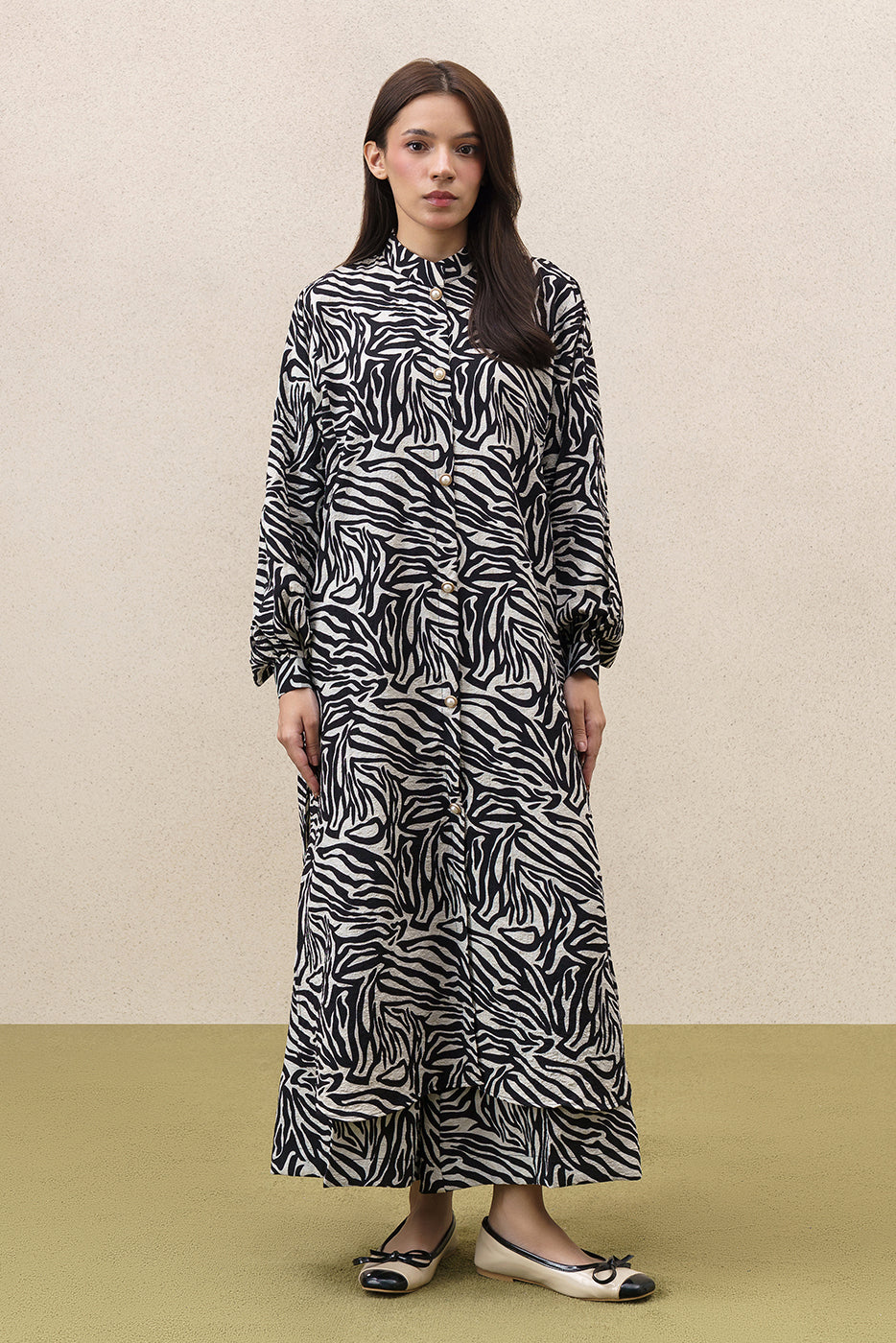 2 PIECE PRINTED TEXTURED JACQUARD SUIT (PRET)