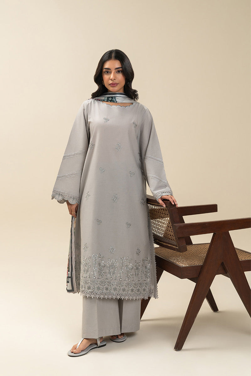 2 Piece Embroidered Lawn Suit-Ethereal Vista (Unstitched)