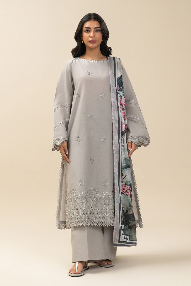2 Piece Embroidered Lawn Suit-Ethereal Vista (Unstitched)