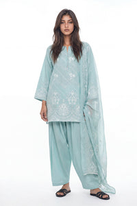 3 PIECE EMBROIDERED LAWN SUIT (LUXURY PRET)