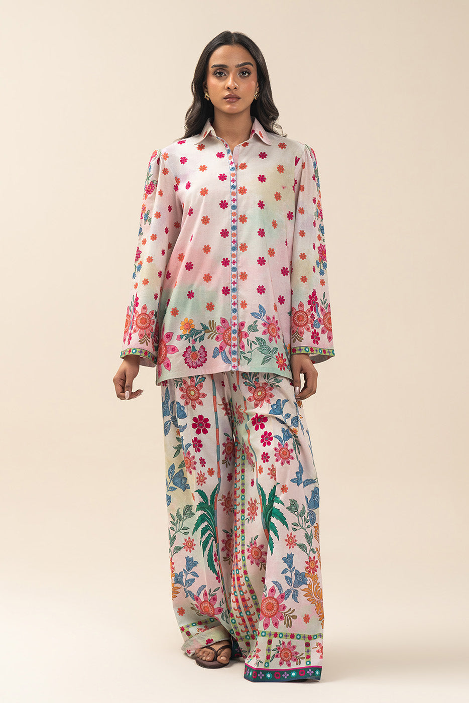 2 Piece Embroidered Lawn Suit-Petal Poetry (Unstitched)