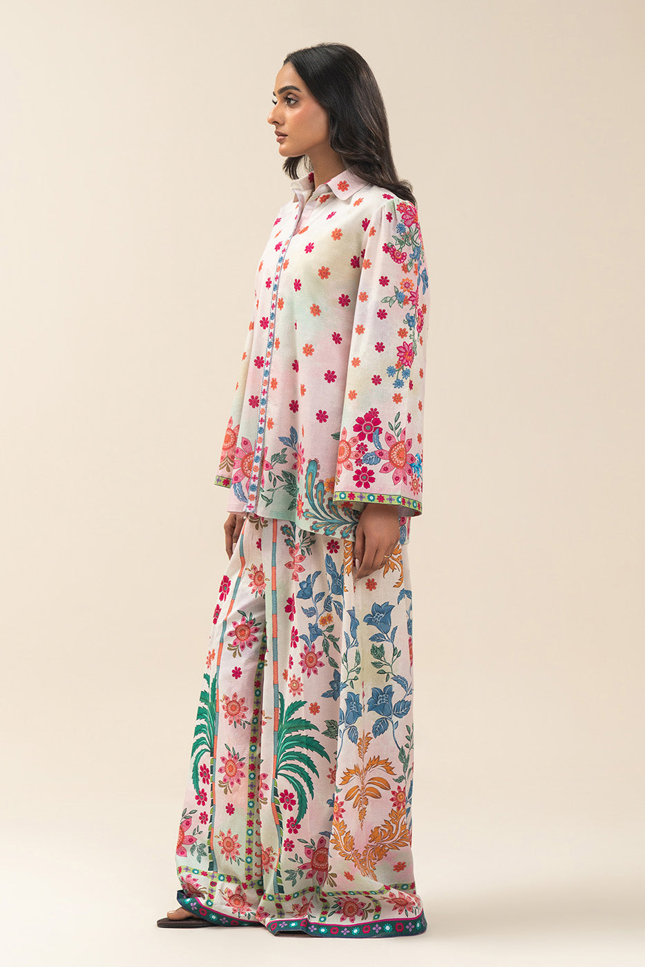 2 Piece Embroidered Lawn Suit-Petal Poetry (Unstitched)