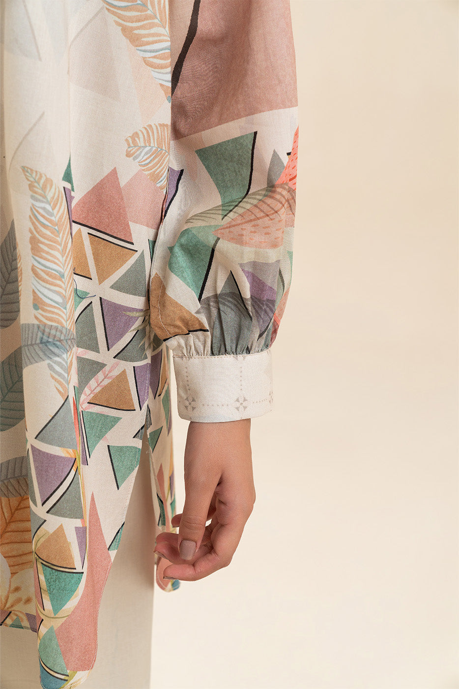 3 Piece Printed Lawn Suit-Muted Harmony (Unstitched)