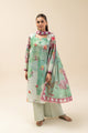 3 PIECE PRINT LAWN SUIT-IVORY FLORET (UNSTITCHED)