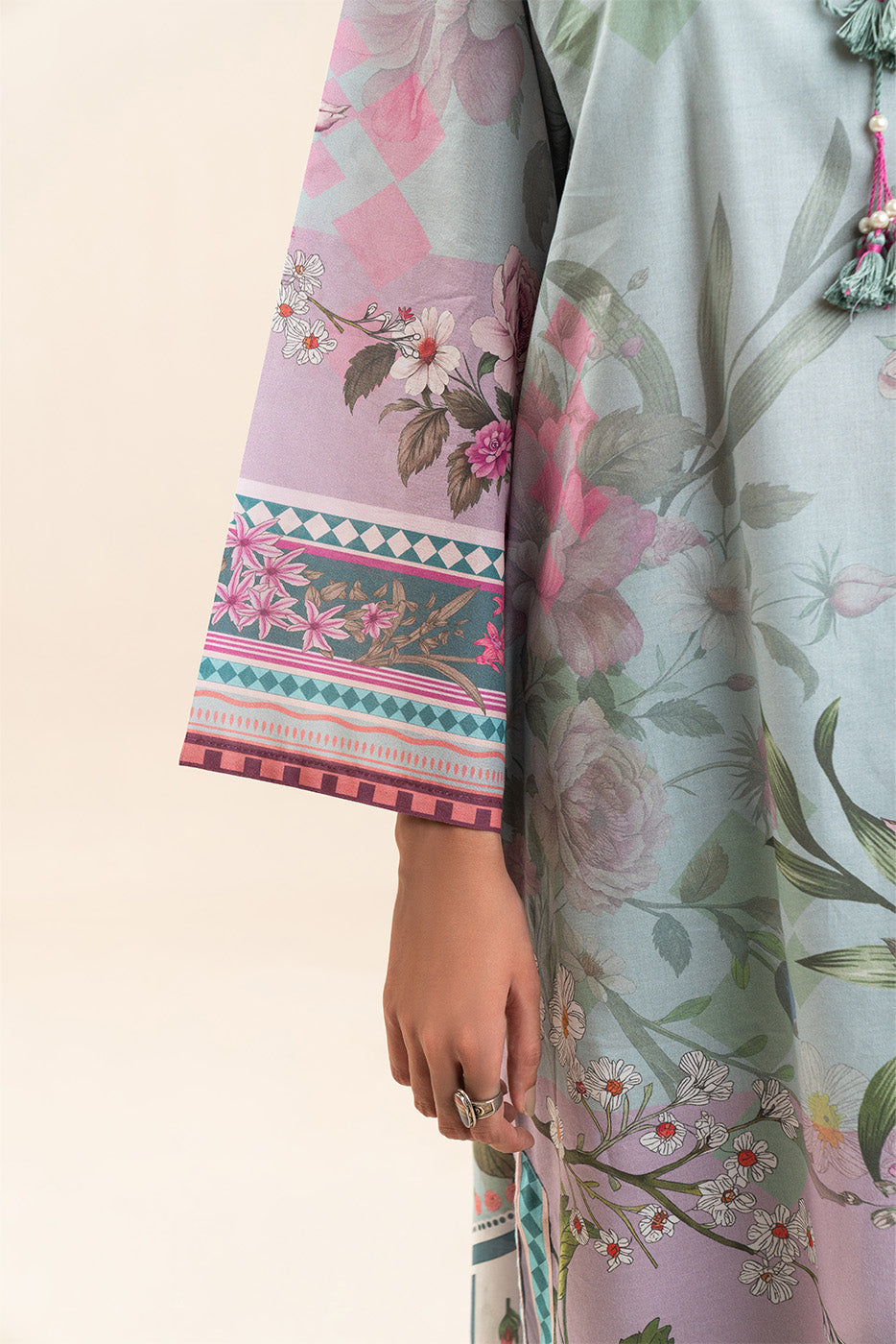 3 PIECE PRINTED LAWN SUIT-FLORINA BREEZE (UNSTITCHED)