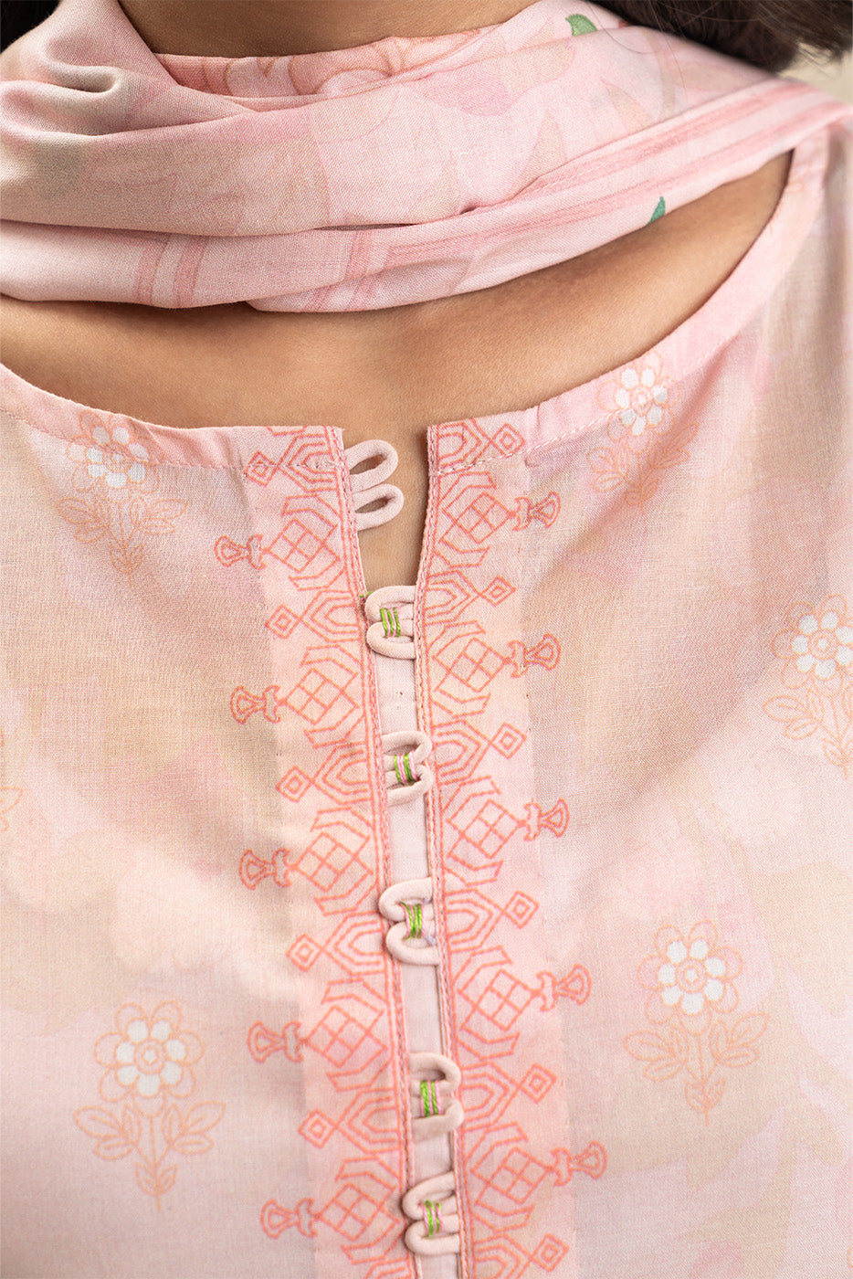 3 PIECE PRINT LAWN SUIT-PASTEL SERENITY (UNSTITCHED)
