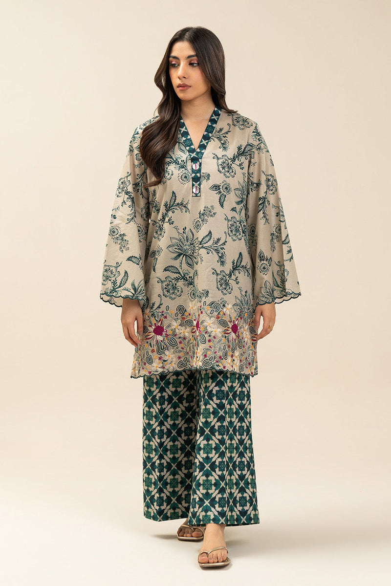 2 PIECE EMBROIDERED LAWN SUIT-EMERALD GARDENS (UNSTITCHED)