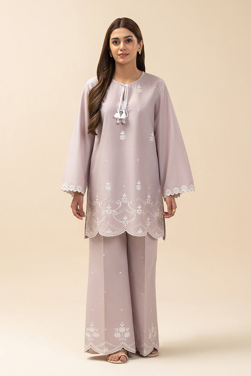 2 Piece Embroidered Lawn Suit-Misty Lavender (Unstitched)