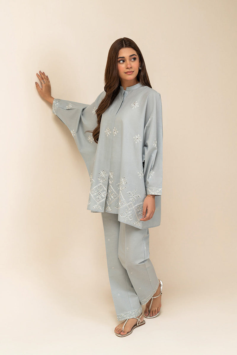2 Piece Embroidered Lawn Suit-Moonlight Grace (Unstitched)