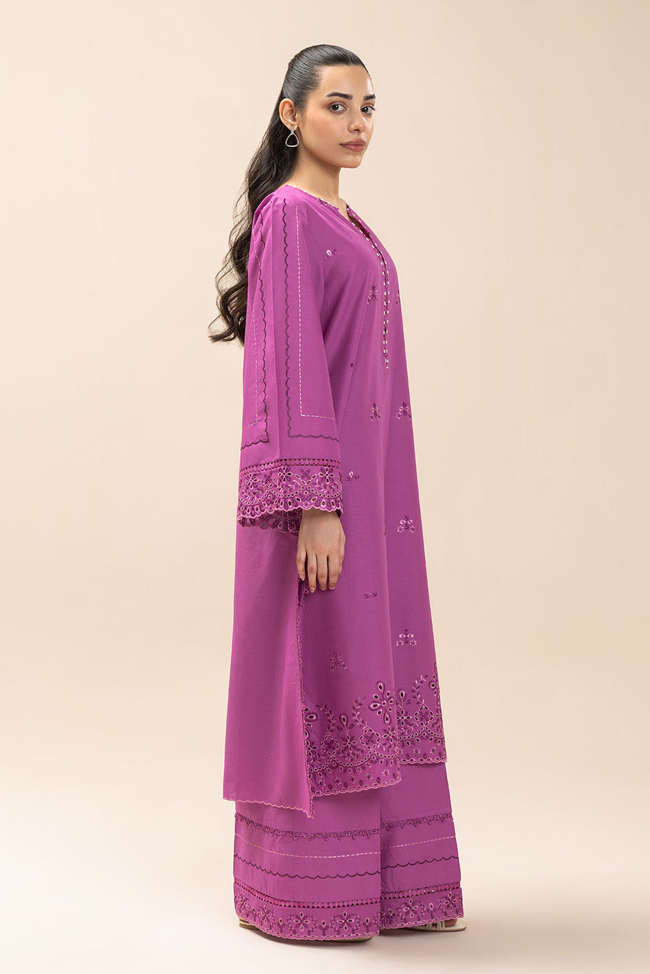 2 PIECE EMBROIDERED LAWN SUIT-TAUPE ROYALE (UNSTITCHED)