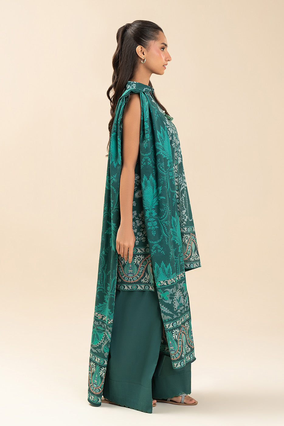 3 PIECE PRINTED LAWN SUIT-MOON MYSTERY (UNSTITCHED)