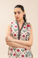 3 PIECE PRINTED LAWN SUIT-OPALINE FLEUR (UNSTITCHED)