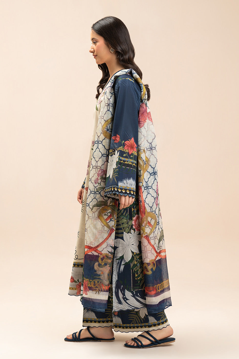 3 PIECE PRINTED LAWN SUIT-ORNATE BOTANICA (UNSTITCHED)