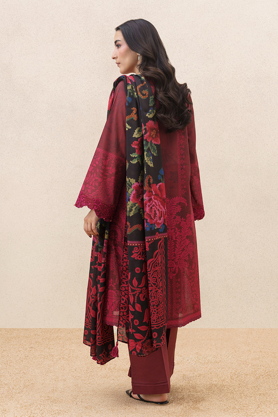 3 PIECE EMBROIDERED LAWN SUIT-REGAL WEAVE (UNSTITCHED)