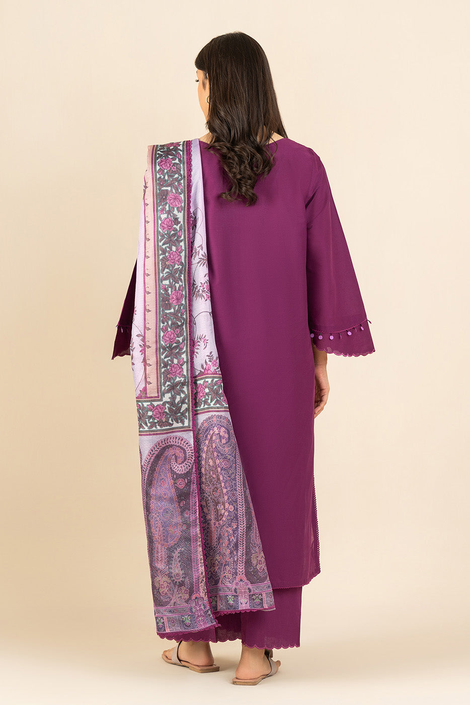 3 PIECE EMBROIDERED LAWN SUIT-FLORENCE FLORA ( UNSTITCHED )