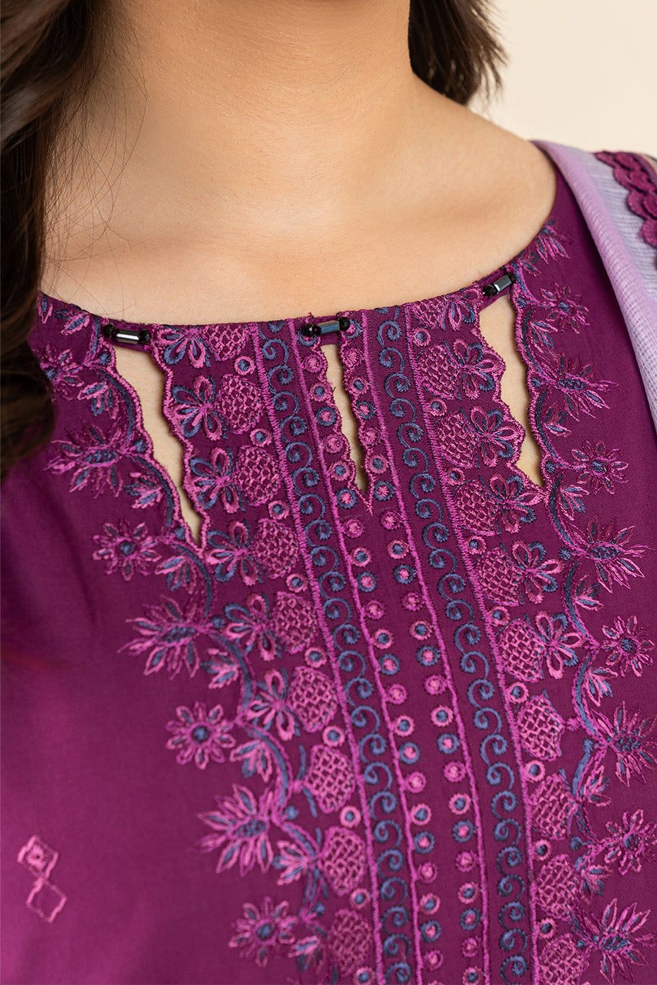 3 PIECE EMBROIDERED LAWN SUIT-FLORENCE FLORA ( UNSTITCHED )