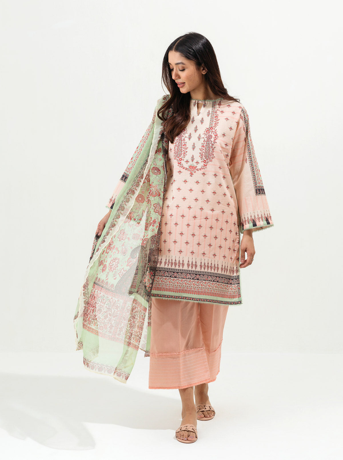 Dewy Pastel-Printed-3P (Unstitched)