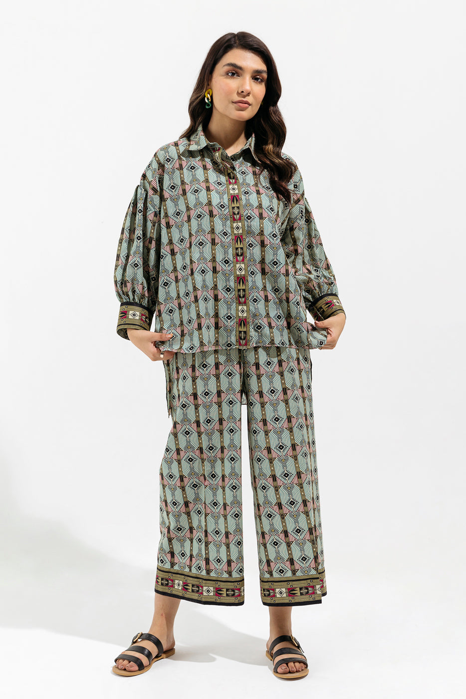 2 PIECE - PRINTED LAWN SUIT - GYPSY PISTACHIO