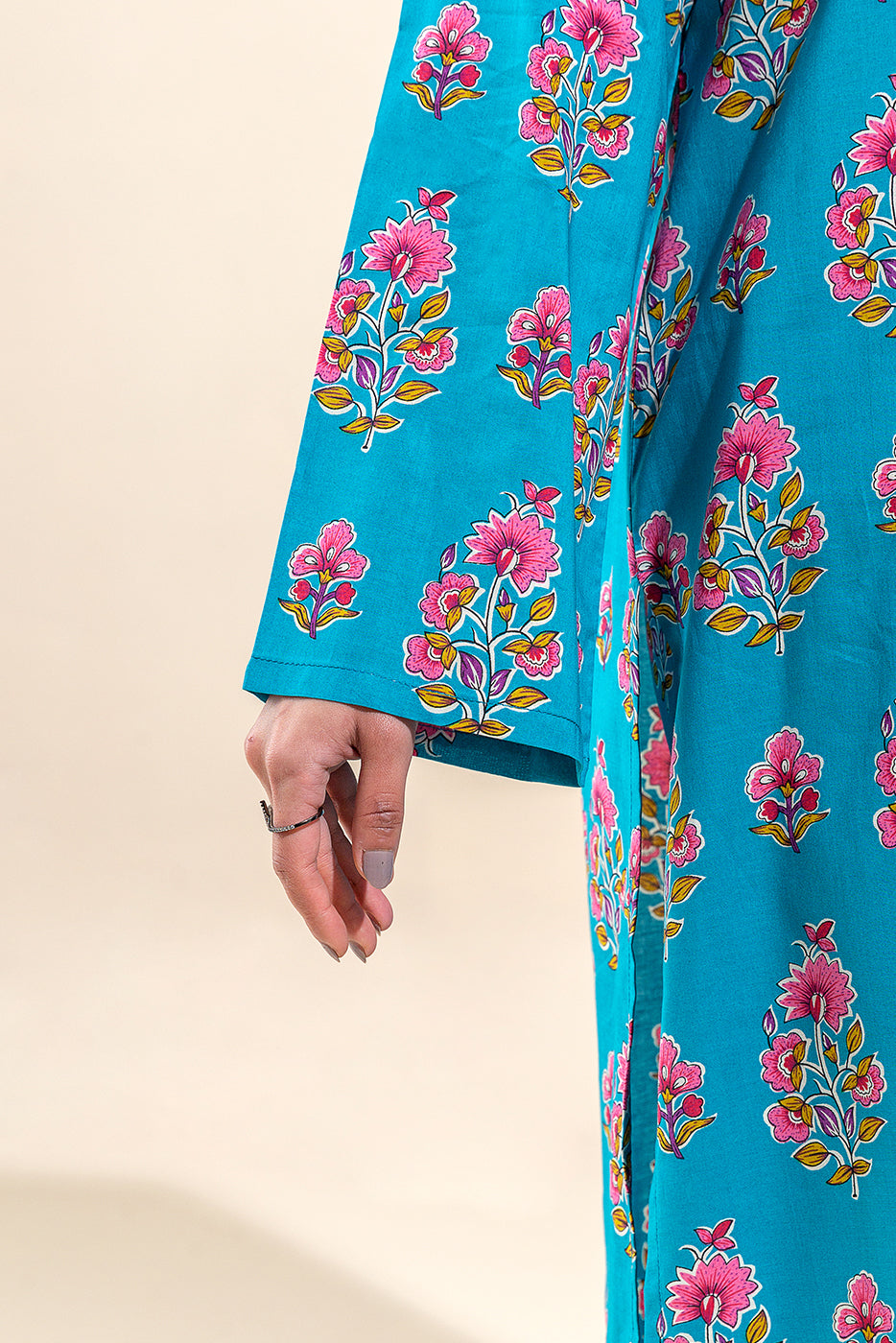 2 Piece Printed Lawn Suit-Cerulean Aura (Unstitched)
