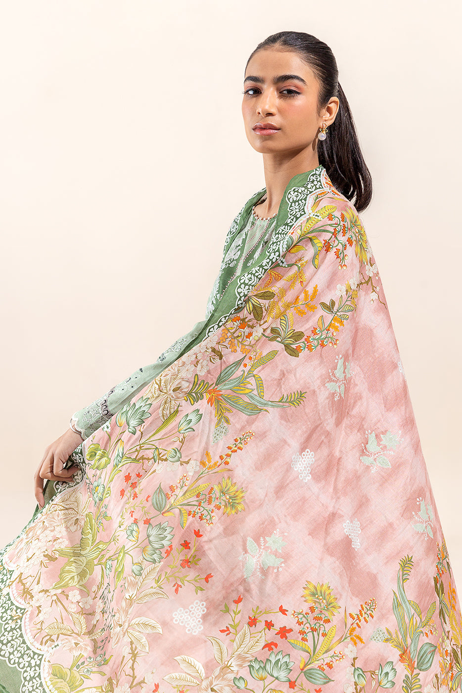 Embroidered Silk Trousers (As Shown)