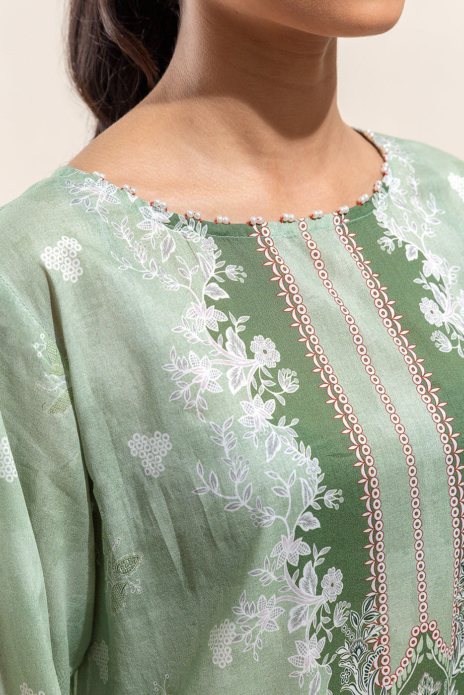 Embroidered Silk Trousers (As Shown)