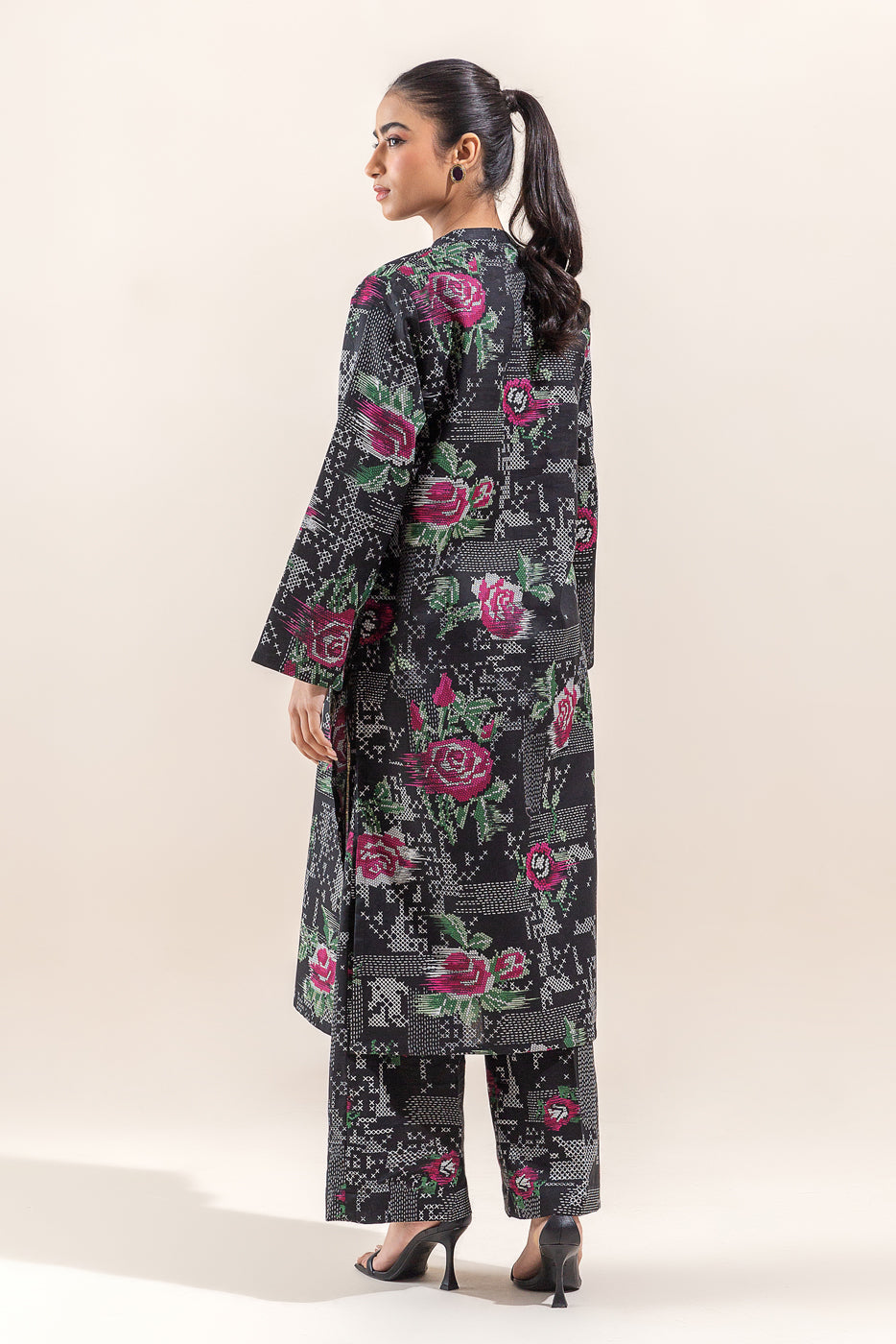 Plain cotton silk pants