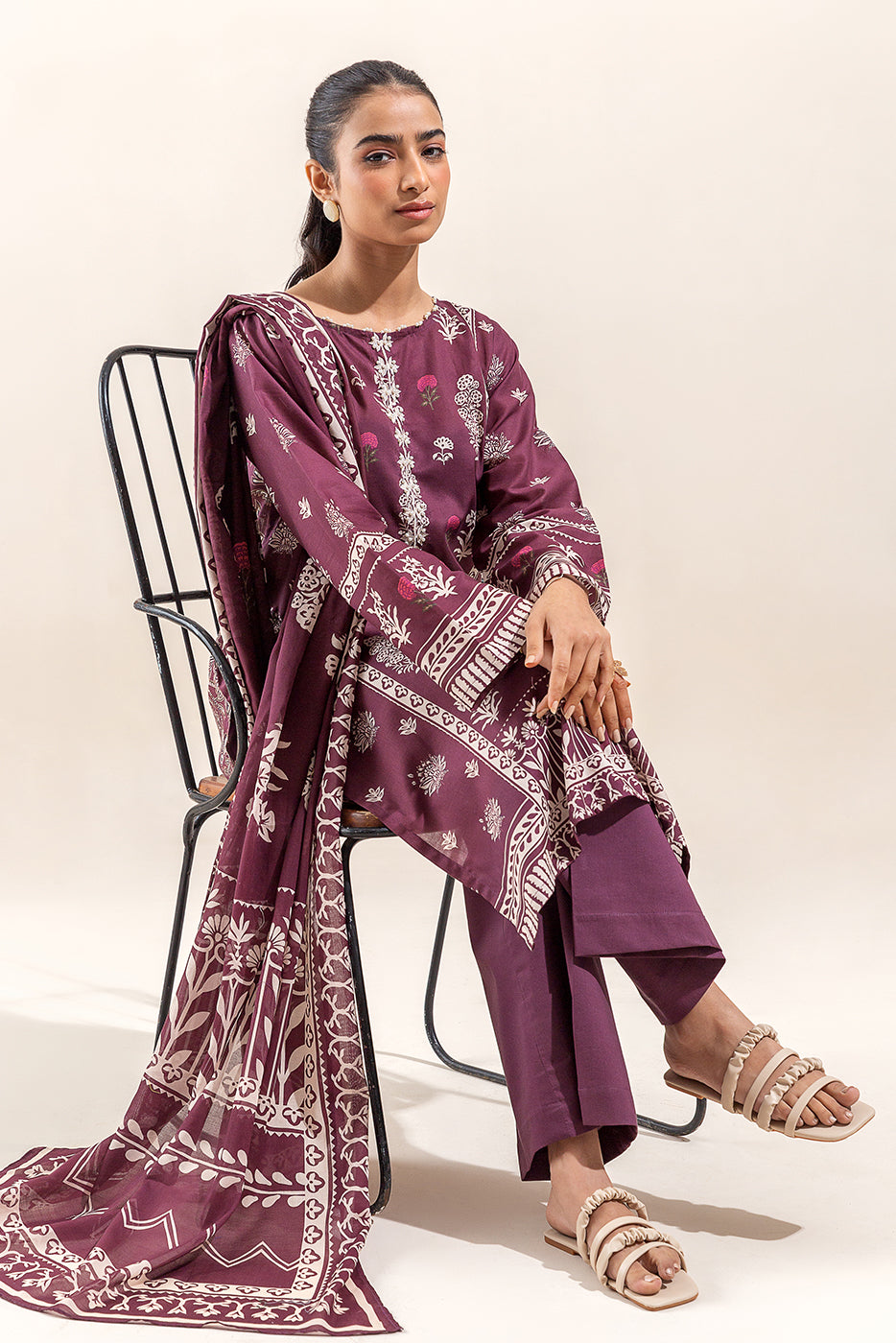 Embellished Silk Trousers (As Shown)