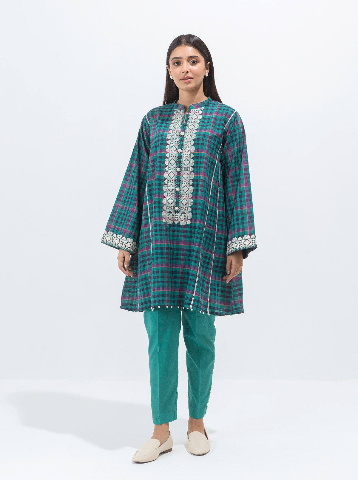 Vintage Checks-Embroidered-1P