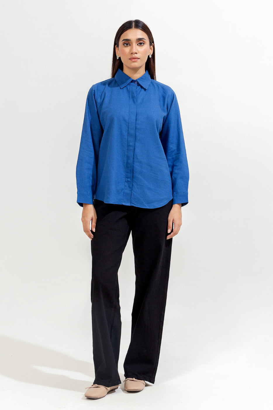Basic Button Through Shirt