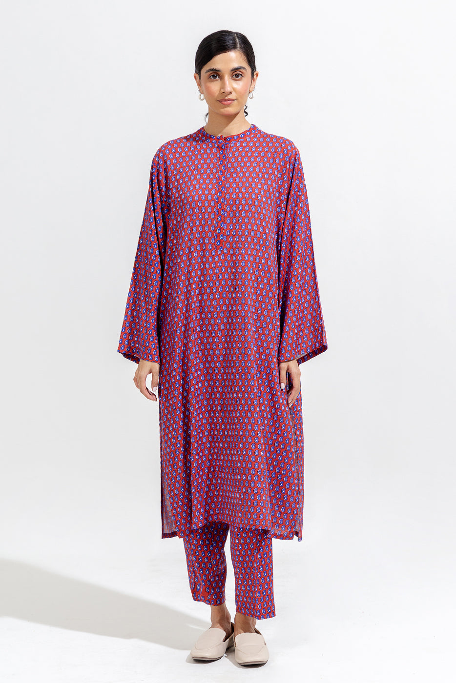 2 Piece Printed Viscose Suit (Pret)