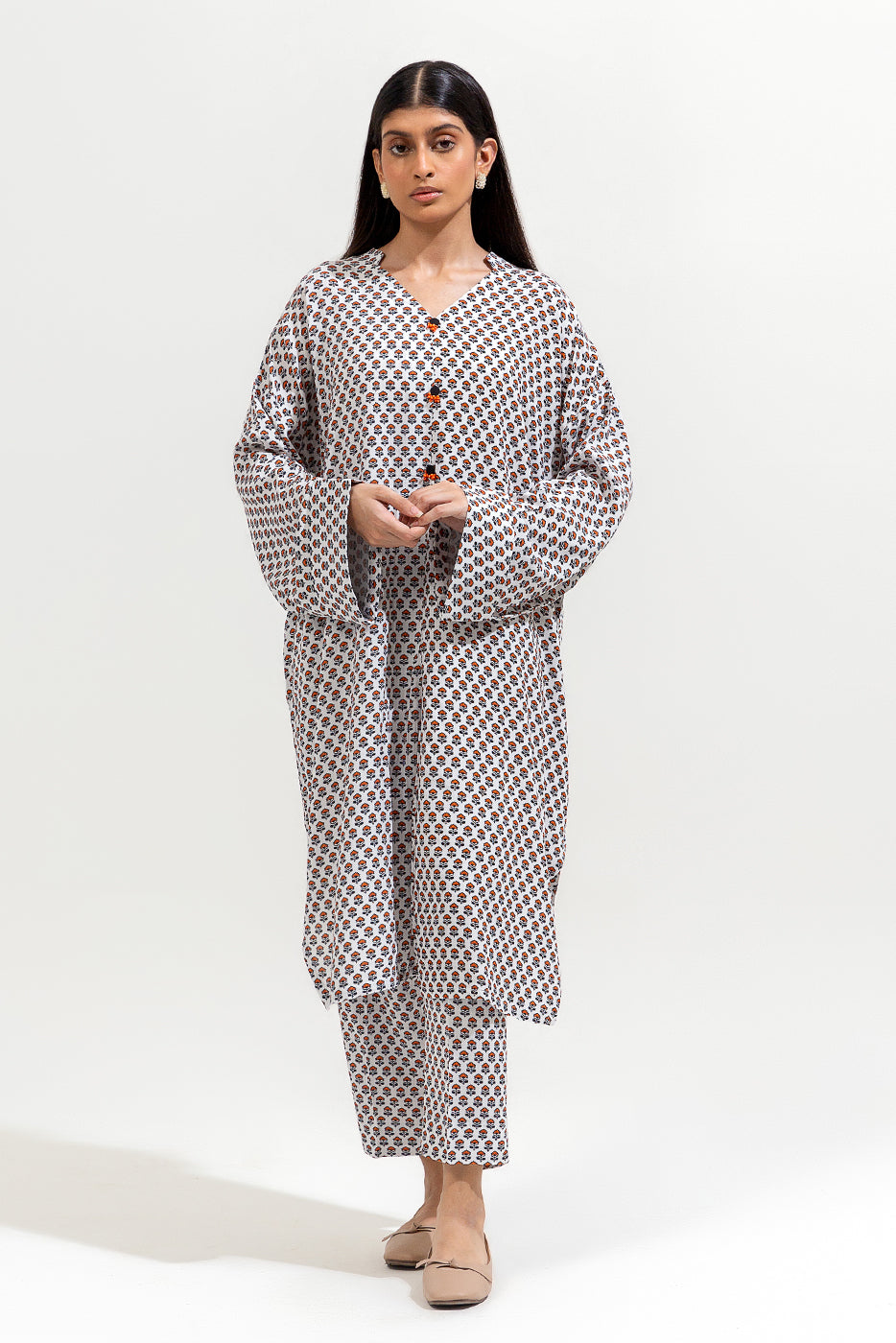2 Piece Printed Viscose Suit (Pret)